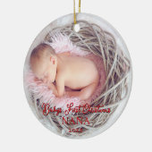 Babys First Christmas Baby Stats New Parents Keramik Ornament (Links)