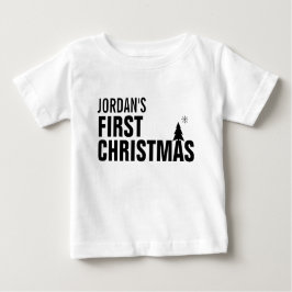 Baby's First Christmas Baby T - Shirt