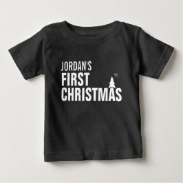 Baby's First Christmas Baby T - Shirt Red