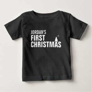 Baby's First Christmas Baby T - Shirt Red