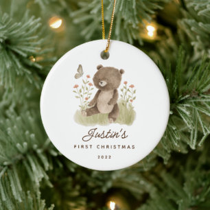 Baby's First Christmas Bär Keramik-Ornament Keramik Ornament