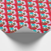 Baby's First Christmas Bären Packpapier (Ecke)