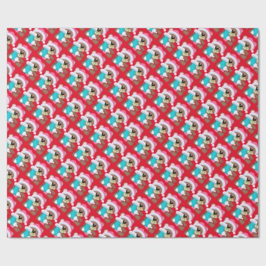 Baby's First Christmas Bären Packpapier (Flach)