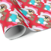 Baby's First Christmas Bären Packpapier (Rolleneckpunkt)