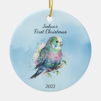 Baby's First Christmas Bird Personalisiert Keramik Ornament
