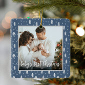 Baby's First Christmas Blue Keramikornament