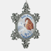 Baby's First Christmas Blue Ornament (Links)