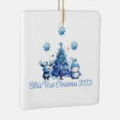 Baby's First Christmas Blue Ornament (Rechts)