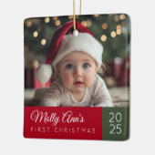 Baby's First Christmas Ceramic Ornament (Links)