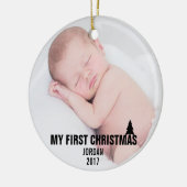 Baby's First Christmas Custom Keramik Ornament (Links)