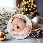 Baby's First Christmas Custom Keramik Ornament
