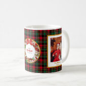 Baby's First Christmas Custom Name Photo Keepsake Kaffeetasse (VorderseiteRechts)