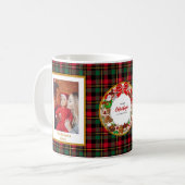 Baby's First Christmas Custom Name Photo Keepsake Kaffeetasse (Vorderseite Links)
