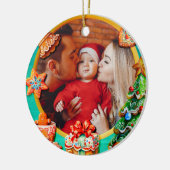 Baby's First Christmas Custom Name Photo Keepsake Keramik Ornament (Links)