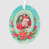 Baby's First Christmas Custom Name Photo Keepsake Ornament (Vorderseite)