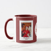 Baby's First Christmas Custom Name Photo Keepsake Tasse (Links)