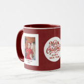 Baby's First Christmas Custom Name Photo Keepsake Tasse (Vorderseite Links)