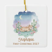 Baby's First Christmas - Desert Pony Keramikornament (Vorderseite)