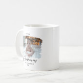 Baby's First Christmas Elegant Moderner Minimal Kaffeetasse (Vorderseite Links)