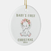 Baby's First Christmas Elephant Ornament (Rechts)