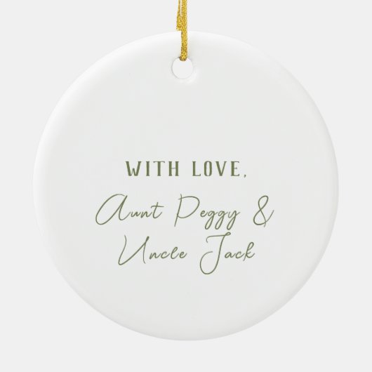 Baby's First Christmas Elephant Ornament (Hinten)