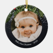 Baby's First Christmas Evergreen Ornament (Vorne)