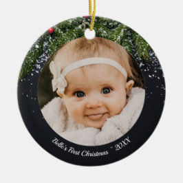 Baby's First Christmas Evergreen Ornament