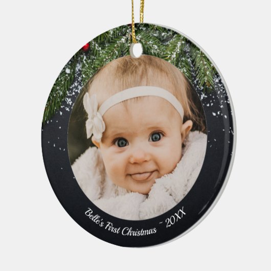 Baby's First Christmas Evergreen Ornament (Links)