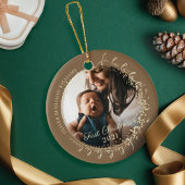 Baby's First Christmas Fa La Custom Baby Foto Keramik Ornament