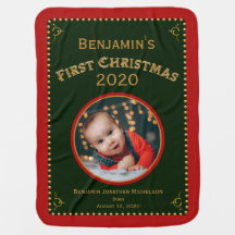 Baby's First Christmas Family Foto Collage