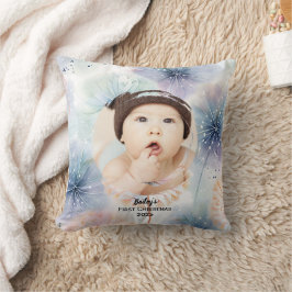 Baby's First Christmas Foto Dandelion, Kissen