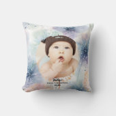 Baby's First Christmas Foto Dandelion, Kissen (Vorderseite)