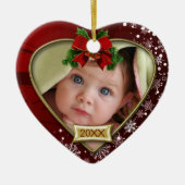 Baby's First Christmas Foto Frame Ornament (Vorne)