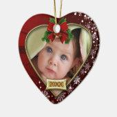 Baby's First Christmas Foto Frame Ornament (Links)
