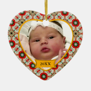 Baby's First Christmas Foto Keepake Ornament