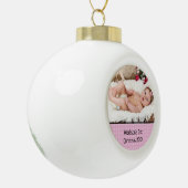 Baby's First Christmas Foto Ornament (Links)