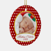 Baby's First Christmas Foto Ornament (Rechts)