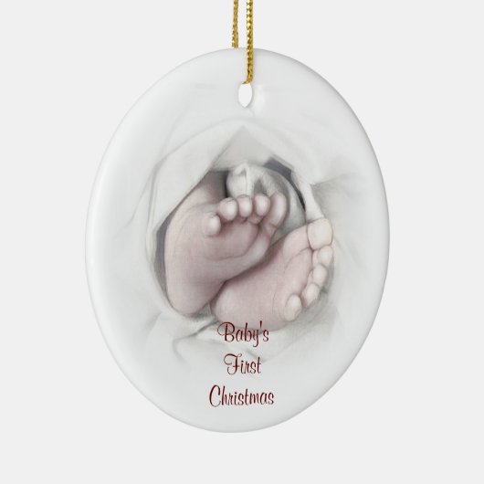 Baby's First Christmas Foto Ornament (Rechts)