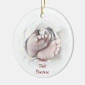 Baby's First Christmas Foto Ornament (Links)
