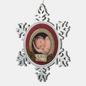 Baby's First Christmas Foto Ornament (Rechts)