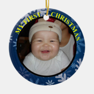 Baby's First Christmas Foto Ornament