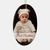 Baby's First Christmas Foto Ornament (Rechts)