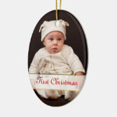 Baby's First Christmas Foto Ornament (Links)