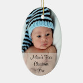 Baby's First Christmas Foto Ornament (Rechts)