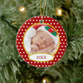 Baby's First Christmas Foto Ornament
