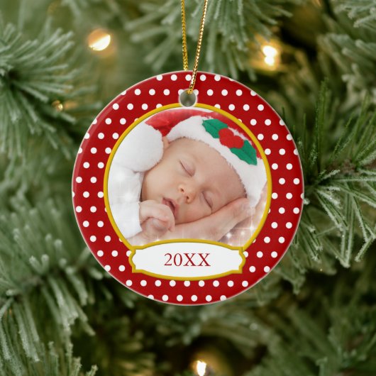 Baby's First Christmas Foto Ornament (Baum)