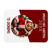 Baby's First Christmas Foto Ornament Keepake Magnet (Horizontal)