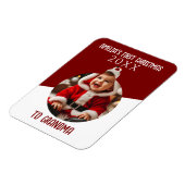 Baby's First Christmas Foto Ornament Keepake Magnet (Linke Seite)