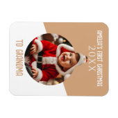 Baby's First Christmas Foto Ornament Keepake Magnet (Horizontal)