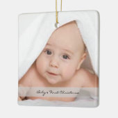 Baby's First Christmas Foto Ornament Name Birth (Links)
